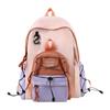 Schoolbag high-value backpack men's and women's outdoor mountain color matching hiking backpack junior high school college students commuting 