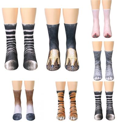Unisex 3D Simulation Tierpfote Huf Erwachsene Kinder Weiche Elastische Baumwollsocken