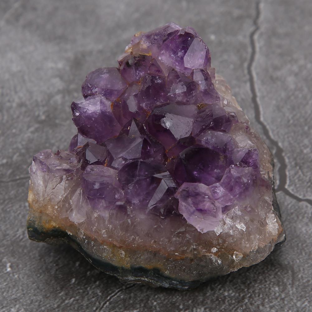 Unregelmäßiges natürliches Amethyst-Cluster-Ornament Kunsthandwerk für Steinsammlung Heimdekoration