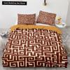 Boho Tribal King Queen Duvet Cover Bohemian Symbol Style Bedding Set Exotic Ethnic Customs Quilt Cover Polyester Comforter Cover