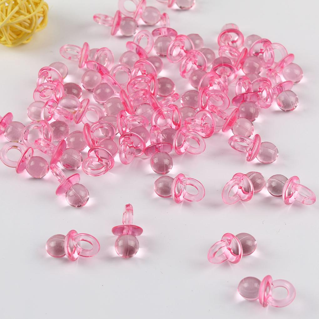10 Stück Baby Spielzeug Acryl Transparent Schnuller Party Dekorationen Geschenk