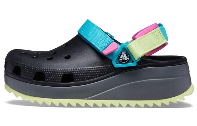 Crocs Classic Hiker Clog Black Blue Yellow 206772-0C4 37-38