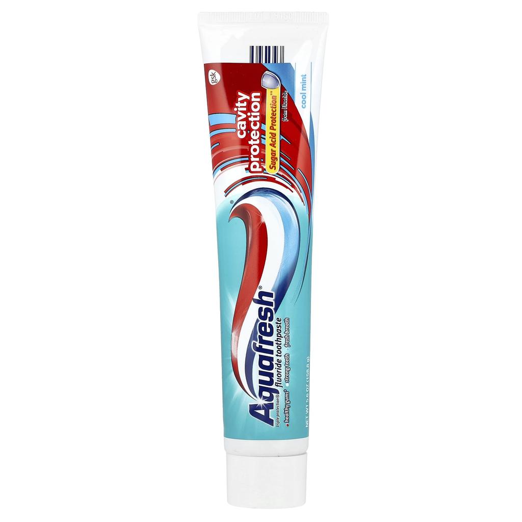 משחת שיניים פלואוריד Triple Protection®, מניעת עששת, מנטה קרירה, 158.8 גרם(5.6 אונקיות)