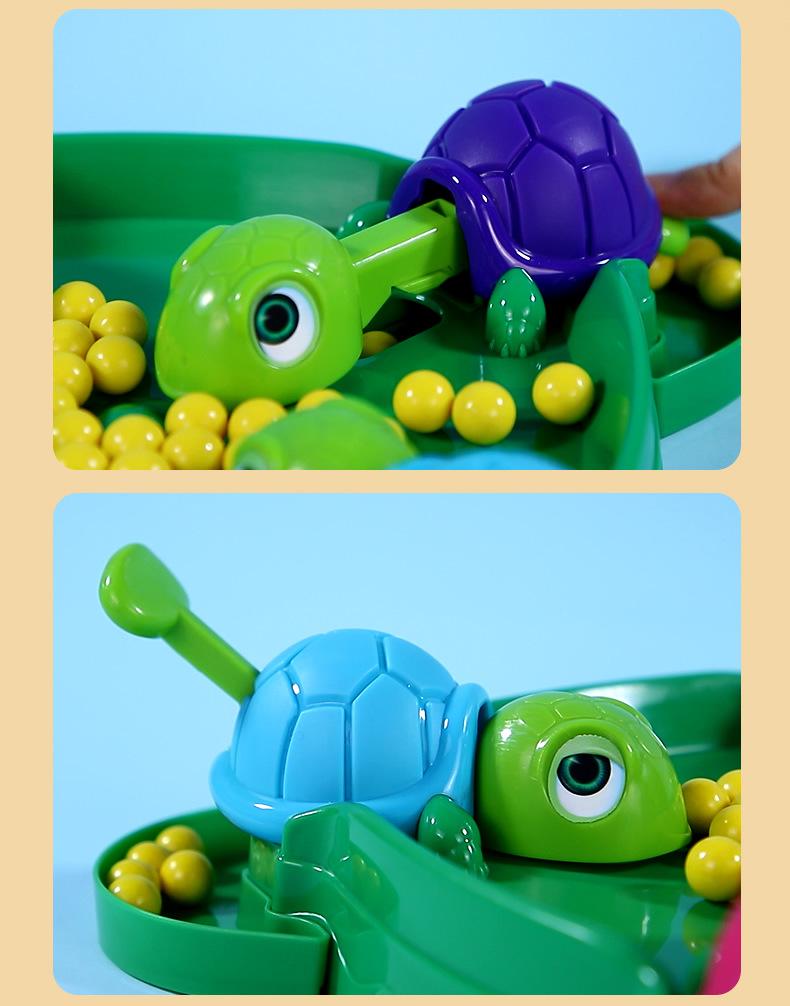 Turtle Munching Bean joc cu minge: Jucărie educativă interactivă părinte-copil