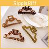 Vintage Retro Style Large Resin Hair Clip For Women In Trendy Geometric Designs