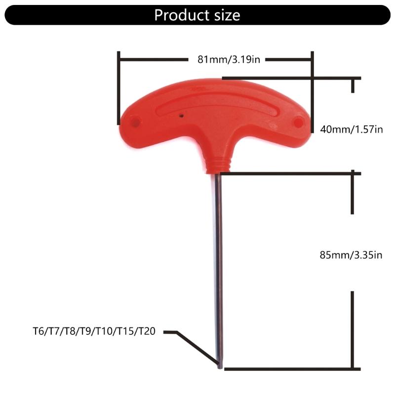 T Shaped Plum Blossoms Inner Hexagonal Wrench Screwdriver Spanner Tool for Multipurpose Repair and Maintenance Tasks
