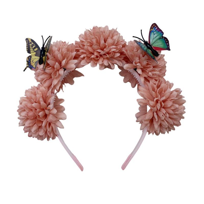 Children s Chrysanthemum Headdress Super Flower Mori Princess Butterfly Headband Performance Photography Dress Up Headdress