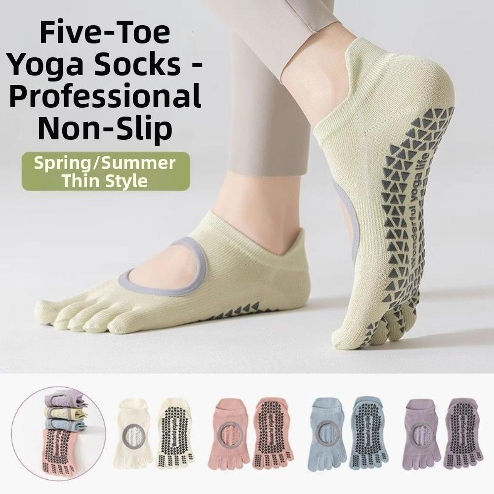 Non-Slip Five-toe Socks Cotton Floor Toe Socks Indoor Socks Women's Short Yoga Socks Spring Summer