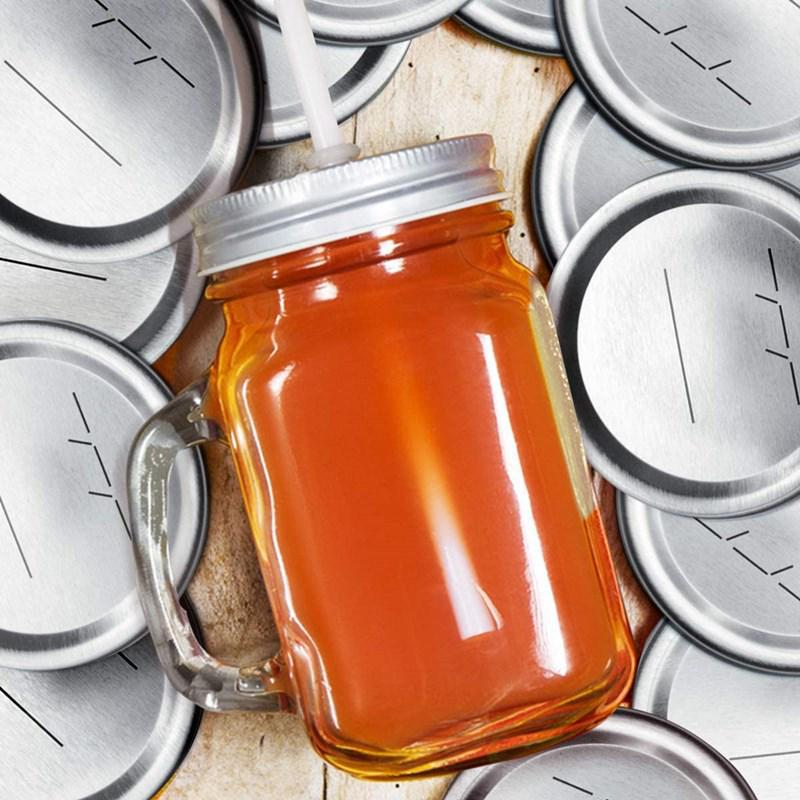 Wide Mouth Tinplate Mason Jar Metal Lid