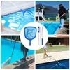 Professional Leaf Rake Deep Bag Swimming Pool Skimmer Net with Telescopic Pole Removal Leaf Rake Mesh Pool Ponds Cleaning Debris
