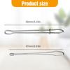 2pcs DIY Rope Threader Clip Drawstring Threader Tool Metal Drawstring Threader Elastic Sewing Tweezer for Replacement Drawstring for Home