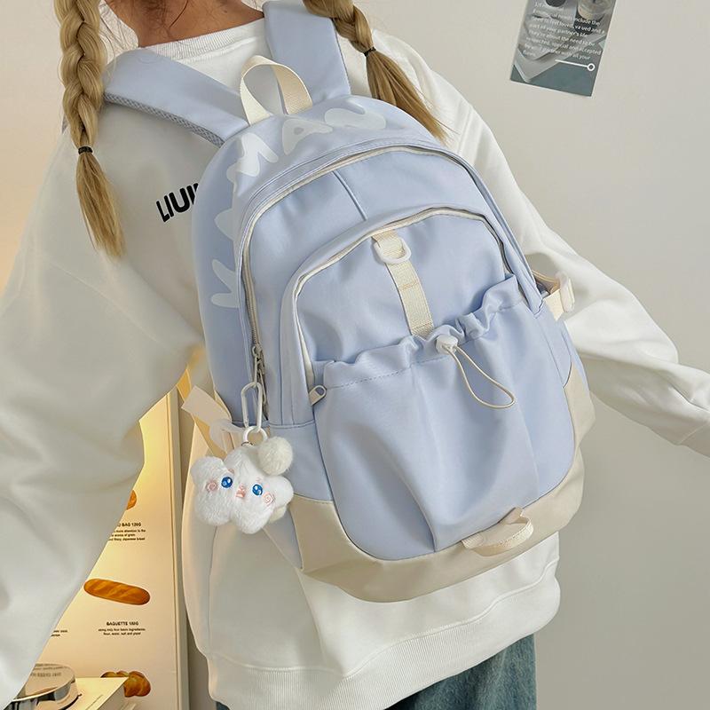 Schoolbag high value soft girl girl backpack Korean version ins small fresh junior high school large capacity student schoolbag backpack