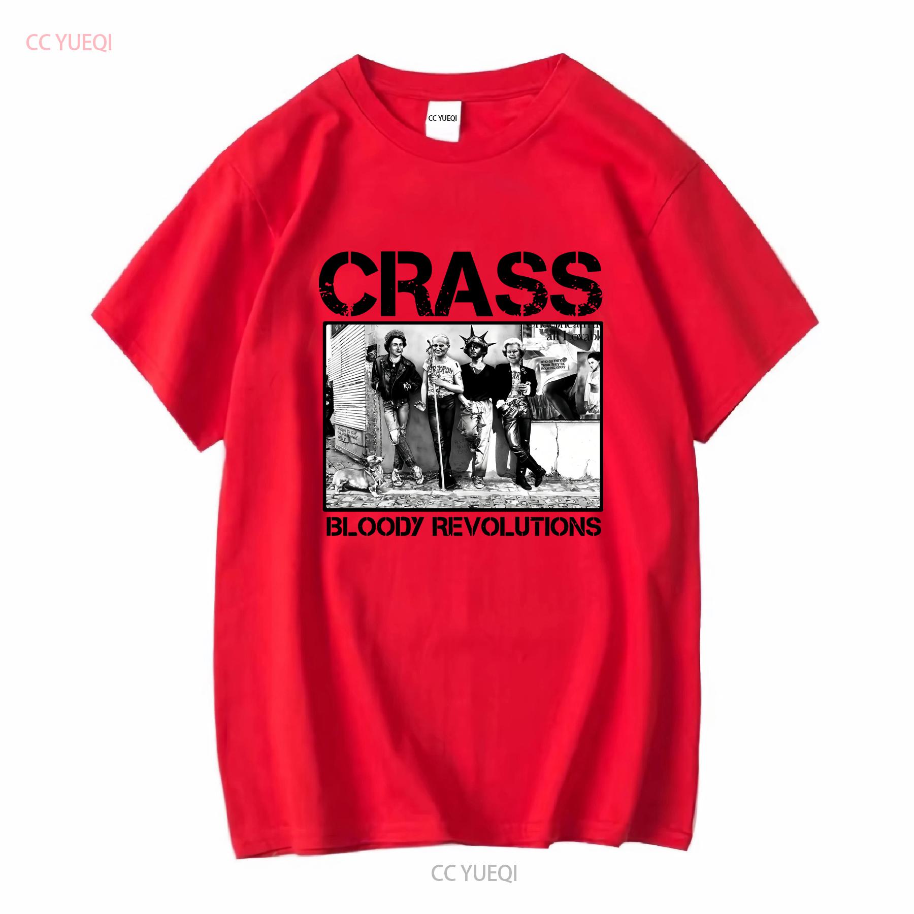 New Vintage Crass Bloody Revolutions Music Punk Rock T Shirt P1160 vintage Washed designer clothes Stretched Comfortable Unisex S