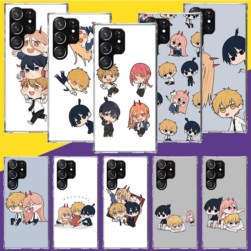 C-Chainsaw Mans Cute Phone Case For Samsung Galaxy S26 S25 Edge S24 S23 FE S22 Ultra S21 Plus S20 + Fundas Cover Coque Galaxy S2