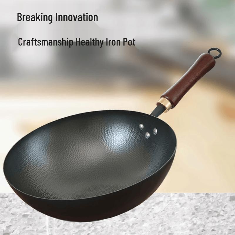 ZISIZ Traditional Forged Iron Wok