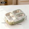Large Capacity Cartoon Handheld Lunch Box For Kids Students Portable Sealed 304 Stainless Steel Divided Food Container Heatable