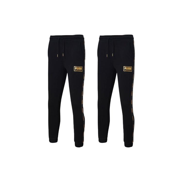 PUMA Holiday Pack Sweatpants 'Black Yellow' Men's 586352-01