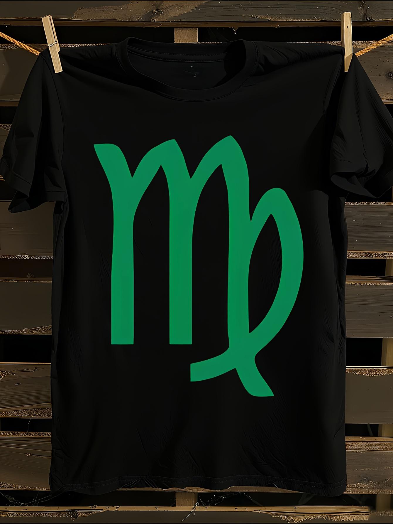 

Virgo Zodiac T-Shirt Mens Tshirt Womens Tshirts with Letters Print Short Sleeves T-Shirt Casual Street Tee Shirt Top XL