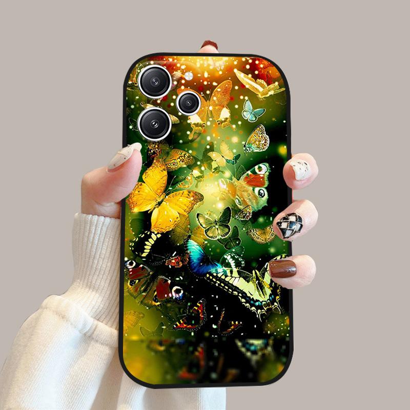 For Redmi 12 4G 5G Silicone TPU Soft Case For Redmi 12R Phone Bumper Cover For Xiaomi Redmi Note 12R 5G Protective Fundas Cases