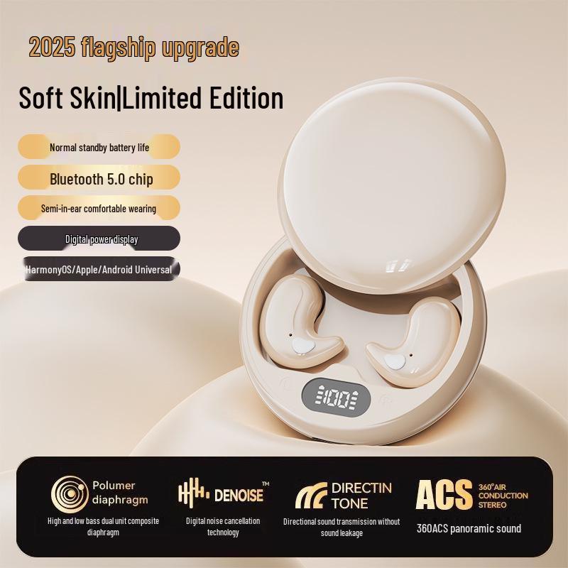 

Унисекс беспроводные наушники с костной проводимостью: Долговечный, дышащий, безболезненный крой с увеличенным временем работы от батареи