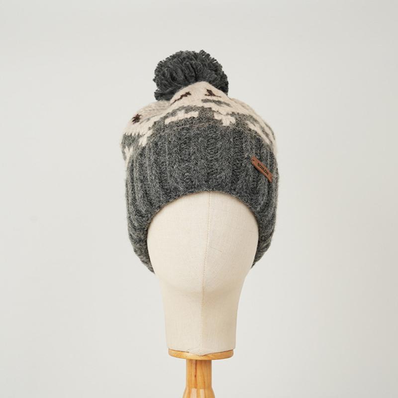 Retro kožešinová čepice plesová vlna Dámské podzimní zima tlustá teplá pletená čepice čepice s rukávem čepice Skullies beanies lyžařská čepice