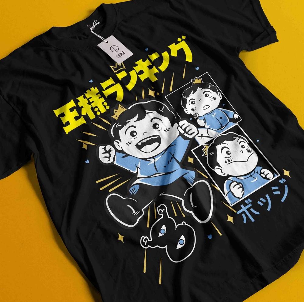 

Ranking Of Kings Anime T-Shirt Ousama Ranking Shirt Bojji Tshirt Kage Daida Tee 4XL