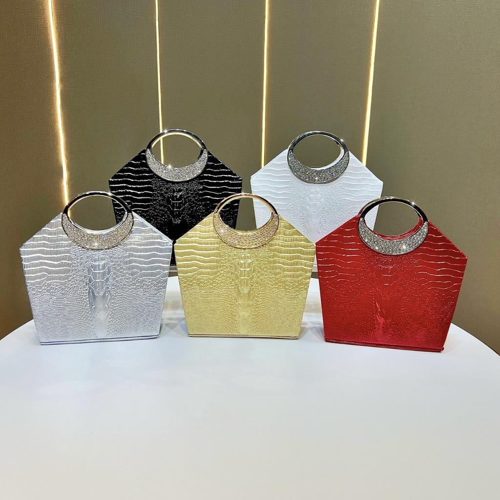 Dinner Bag, Handbag, High-end Rhinestone Banquet Bag, Fashionable Dress Bag, Chain Bag