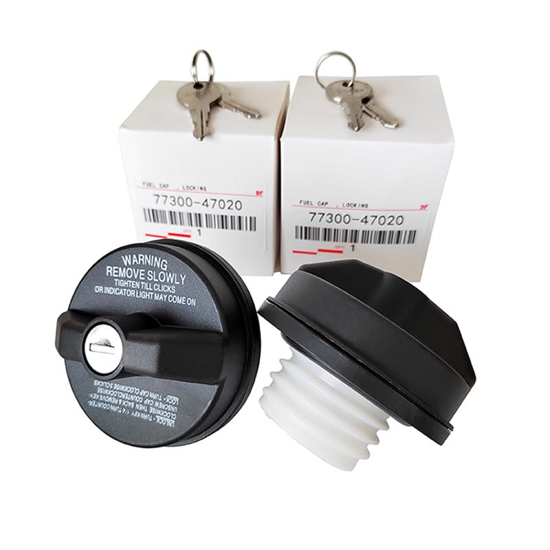 77300-47020 2Pcs For Toyota Land Cruiser Honda CRV Chevy Tahoe Nissan Pathfinder  Locking Gas Fuel Tank Cap With Keys 7730047020 2pcs