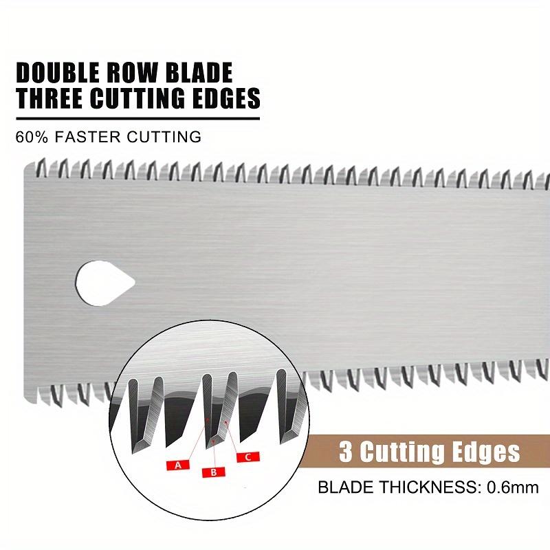 5.5 Inch Mini Pocket Folding Saw  SK5 Blade Wood Saw for Woodworking  11/15 TPI Double Edges Pull Saw  Flush Cut Saw for Wet/Dry Wood