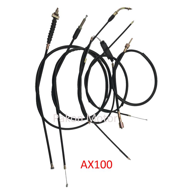 Motorcycle Control Cables Throttle/Brake/Clutch/Speedometer/Choke Cable Wire for Haojue Suzuki Qingqi Jingcheng AX100 A100 HJ100