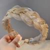 Organza Braided Headband Claw Chain Diamond Twist Hairband Fashion Women's Hair Accessories