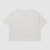 LECOQ Women'S Athleisure Loose Fit Cotton Crop Short Sleeve T-Shirt - Ivory (Qq322Ors83)