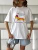 2026 Summer New 100 Cotton WoUnisexs ONeck Printed Tshirt Loose Short Sleeve Casual Daily 230g Tops