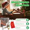 Feiertagspuzzle für Erwachsene Saisonales Raumdekor-Accessoire Weihnachts-Adventskalender Puzzle-Set für Erwachsene 2025 für Kinder