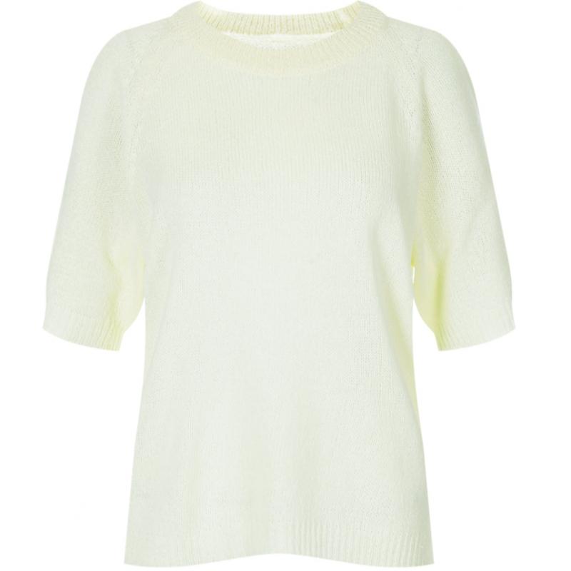 Shop Women Round Raglan ShorT Sleeve KniT T shirT Frb Wkn 20414 Yellow