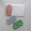 1PCS Paper Clip Bookmark Mold Silicone Pendant Mould Creative DIY Silicone Mold Handmade Gifts Paper Clip Shape Mold Hand Lovers