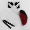 Handmade Fox Ear Headband Set With Tail Cosplay Accessory Halloween Costume Party Anime Convention