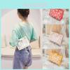 Elegant Daisy Flower Transparent Shoulder Messenger Bag For Women With Chain