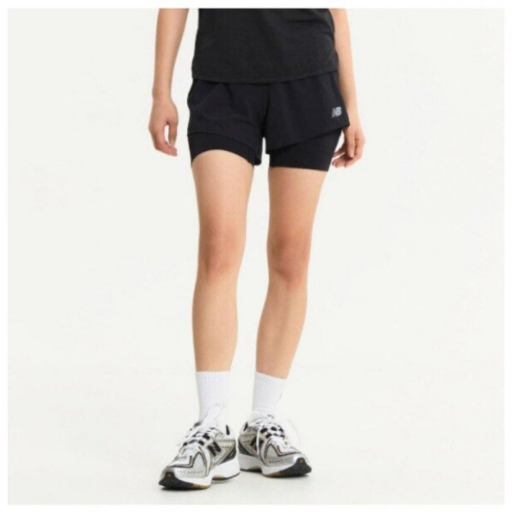 

New Balance Шорты Lqj Nbnve4p012 19 Женские Rc Part 3 2 в 1 Шорты Black series/70