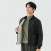 Winter Men's Student Fattened Plus Thickened Padded Warm Long Sleeve Cotton Clothes Loose Threaded Collar Cotton Clothes 2533