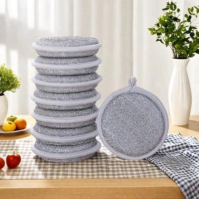 Thickened Double-Sided Sponge Scouring Pad - Household Cleaning Cloth for Kitchen Dishwashing