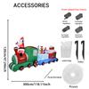 8.8FT LED Inflatable Christmas Yard DecorSanta Train with Friends Xmas Toy Home Decoration Supplies Ornament Gifts Holiday Decor