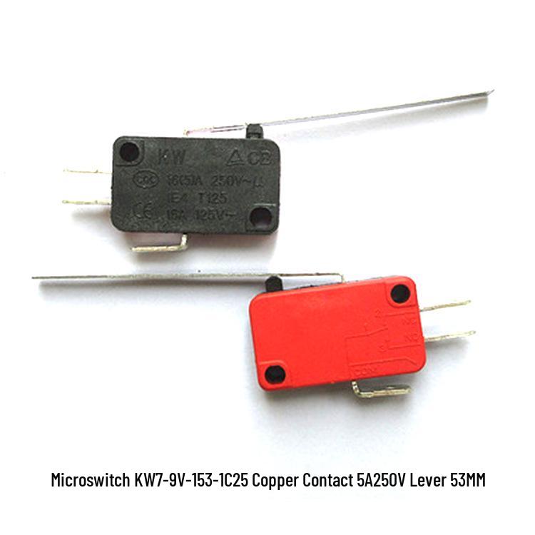 5A250V Kupfer-Berührung KW7 Mikroschalter - 1C/2C25 Dreibein-Hubbegrenzung