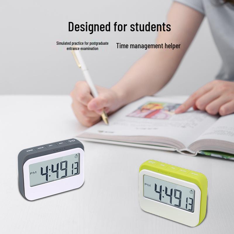 Vibrating Silent Timer & Alarm Clock for Exams: Dual Stopwatch & Countdown for Effective Time Management