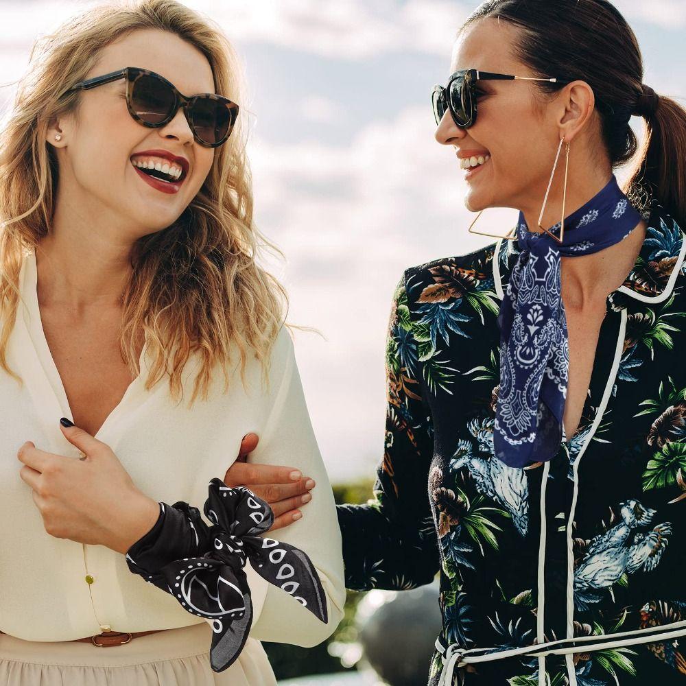 70×70cm Women's Print Scarves Lightweight Hijab Fashion Shawl  Daily Wear