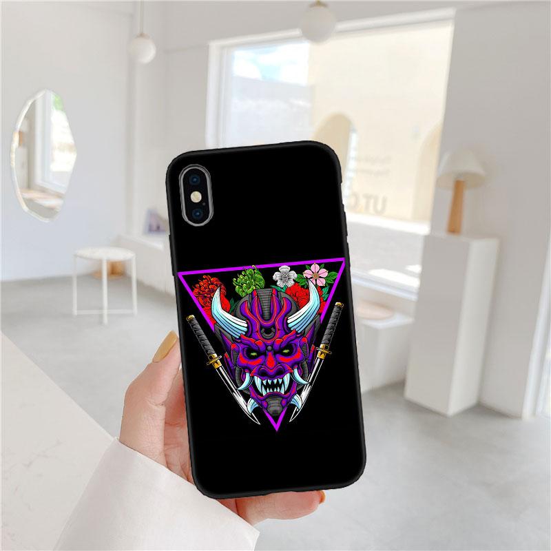 MY17 Japan Samurai Mask Phone Case for Samsung Galaxy A11 A12 A13 A15 A52S A53 A55 A56 A70 A71 A72 A73 F06 F16 F56 S10 Plus S10e