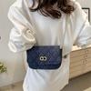Trendige Damen-Kleinquadrat-Kettentasche für Frühling und Sommer Stilvolle Lässige Schulter-Crossbody-Handtasche
