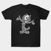 Taglia Asiatica T-shirt Unisex in Cotone T-shirt Stampata T-shirt Gatto Felix Stampa Senza Taglio Vestibilità Regolare