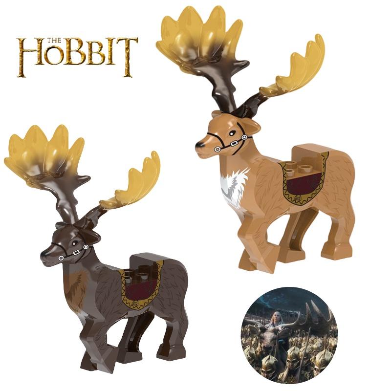 Premium Quality Xh1751 Hobbit Large Antler Deer Xh1752 Rideable Building Blocks Accessories Bag
