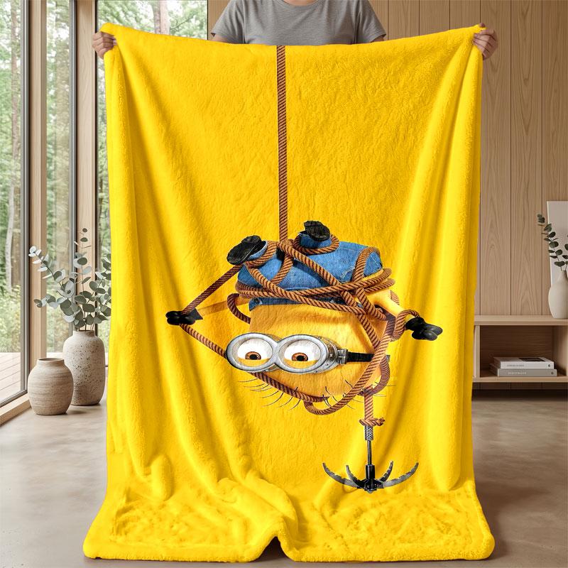 Soft Flannel Blanket Lightweight Cozy Bedroom Living Room CoverMinions Despicable Me